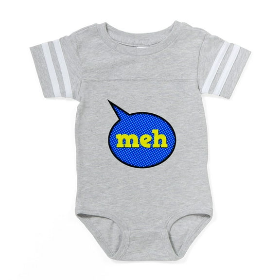CafePress - FIN Meh - Cute Infant Baby Football Bodysuit