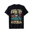 thumbnail image 2 of Men's Black Cotton T-Shirt - "Where They Fans At" Graphic Tee with Cowboy & Western Theme, Breathable & Fade-Resistant, Sizes S-XXXL, Perfect for Casual Wear, Travel, and Outdoor Activities, 2 of 10