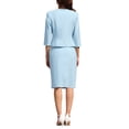 thumbnail image 3 of INSPIRE CHIC Women's Skirt Suit Set 2 Piece Outfit 2026 Work Office Blazers and Pencil Skirts S Light Blue, 3 of 5