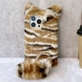 thumbnail image 2 of Dteck iPhone 11 Case 6.1-inch, Cute Girly Soft Warm Faux Fur with Tiger Tail Protective Shockproof Case for Girls Women Cover for Apple iPhone 11, Brown, 2 of 4