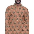 thumbnail image 4 of Atasi Cotton Slub Printed Fashion For Men Asymmetric Button Down Kurta For Men, 4 of 5