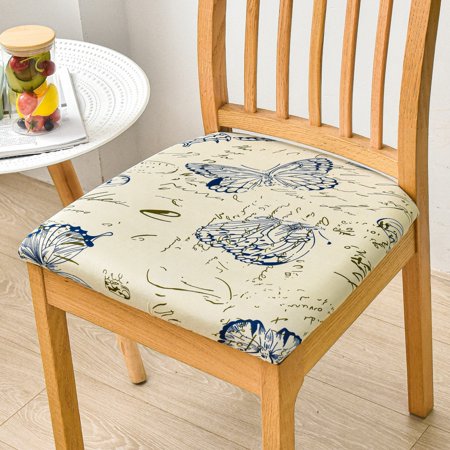 DISHAN Chair Seat Slipcover Decorative Fine Workmanship Fashion High Elasticity Dining Chair Seat Cushion Slipcover