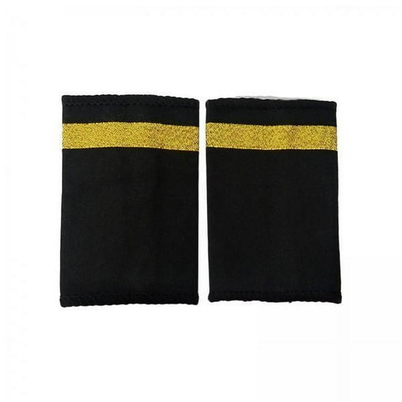 hengtong 3xAirline Epaulets Traditional with Gold Stripes Officer Shoulder Boards single bars 3 Pcs