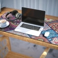 thumbnail image 3 of Long Mouse Pads for Desk,Multicolor Ethnic Mandala Pattern Desk Mats on Top Of Desks, Desk Mouse Pad Extra Large with 3mm Non-Slip Base and Stitched Edge for Gaming,Office,Work,Home 35.4"x15.7", 3 of 6
