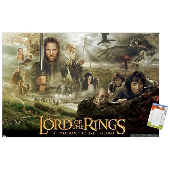 The Lord of the Rings: The Motion Picture Trilogy Wall Poster, 22.375" x 34"