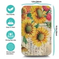 thumbnail image 5 of 2 Pack Washable Rubber Sunflower Cute Floral Dish Drying Mats for Kitchen Counter Home Large Coffee Bar Pad Accessories and Decor for Utensils Stemware (2pcs 19.5''x12''), 5 of 6