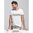 thumbnail image 2 of The Word Guapo Textured T-Shirt Men -Image by Shutterstock, Male XX-Large, 2 of 4