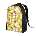 thumbnail image 2 of Xecao Lilies Flowers Print School Backpack with Laptop Compartment Small Travel Laptop Backpack for Women Men Waterproof College Backpack Simple School Bag, 2 of 8
