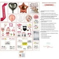 thumbnail image 2 of SPSS INNOVATIVE Girl 13th Birthday Decorations 153 Pcs with Sash, Cake Topper, Banner, Confetti, Props, Backdrop, Balloons, Rose Gold, her gift, finally teen, 13 yrs age girl, No# 1 Kit, 2 of 10