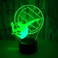 thumbnail image 3 of YSITIANNA Volleyball Player Pattern, 3D Illusion Lamp, 3D Night Light 3D LED Novelty Birthday Holiday Light Gift Touch Remote Control Toy STNL#077, 3 of 8