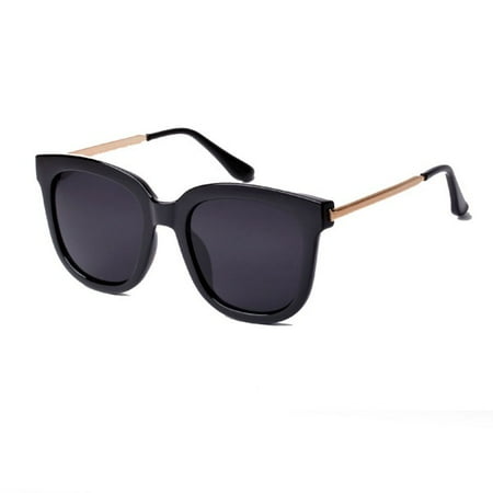 - Retro Fashion Big Style Women's Vintage Shades Oversized Designer Sunglasses Black