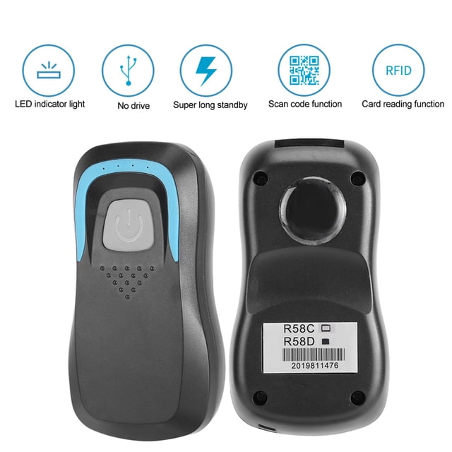 Tarjeta RFID Escáner de Código con 5 Tarjetas 1000w 2000w Inversor de Corriente Lector Inalámbrico Negro ID 125Khz