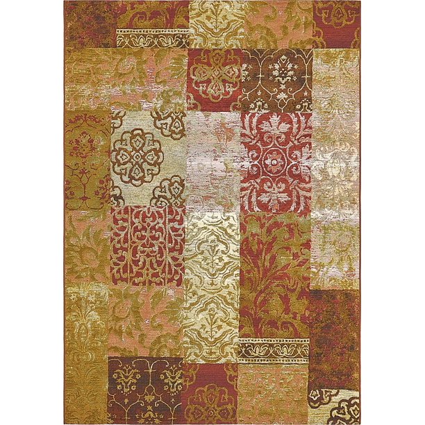 Unique Loom Eden Outdoor Floral Area Rug or Runner