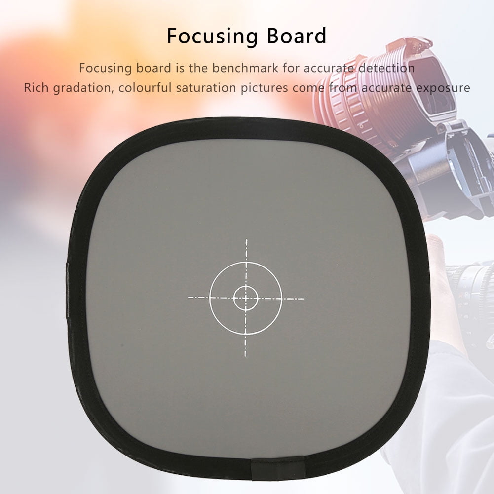 EBTOOLS Reflector Board Photography Automatic/Manual Lens Practice Studio Supplies PU Exposure Value Measurement Double Balancing for Digital SLR Camera 