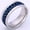 Blue, variant on Handmade Titanium Steel Rotatable Ring Geometric Ellipse Design Durable Stylish Niche Accessory for Daily Wear Blue