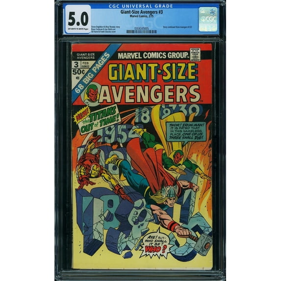 Giant-Size Avengers #3 - CGC 5 Comic Book