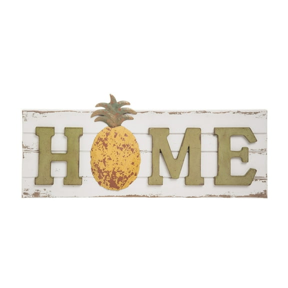 Pineapple Home Sign 20.75 x 1.5 x 9.25 Inches.