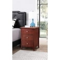 thumbnail image 2 of Glory Furniture Daniel 3 Drawer Nightstand in Cherry, 2 of 7