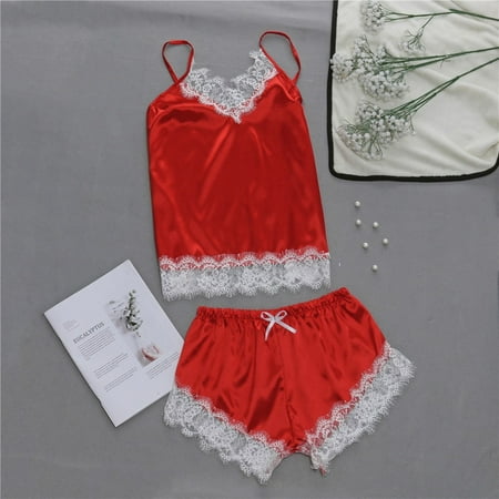 uublik Valentines Lingerie Set for Women Lace Babydoll Sexy Naughty Plus Size Bodysuit
