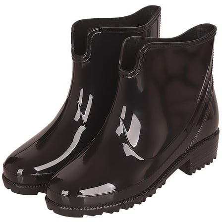 

Women s Short Ankle Rain Boots Lightweight Chelsea Rain Boots Rubber Waterproof Booties