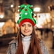 thumbnail image 2 of KAKOWELY Sombrero de fiesta navideño, novedoso sombrero decorativo de Papá Noel con forma de árbol de Navidad., 2 of 5