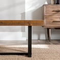 thumbnail image 4 of Walker Edison Modern Farmhouse Solid Wood Dining Bench, Barnwood, 4 of 13