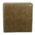 thumbnail image 4 of HomePop Ottomane de Rangement de Luxe Transitionnelle en Similicuir, Brun Vieilli, 4 of 10