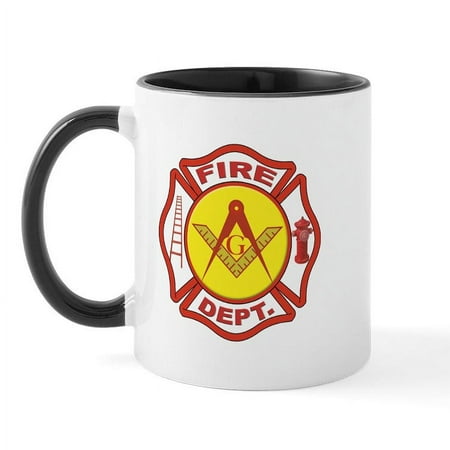 

CafePress - Masonic Fire Department Mug - 11 oz Ceramic Mug - Novelty Coffee Tea Cup