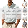 thumbnail image 3 of Mens Golf Polo Shirts Summer Short Sleeve 1/4 Zip Tops Moisture Wicking Casual Tennis Activewear White, 3 of 7