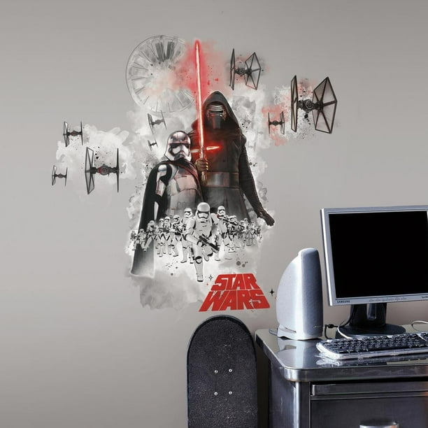 Star Wars la Force Éveille Ep VII Villians Burst P&S Sticker Mural Géant