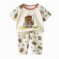 thumbnail image 6 of HCNTES Toddler Baby Boys Girls 2 Piece Outfits Girl Boy Summer Clothes Kids Sport T Shirts and Shorts Kid Outfit Sets For 2t 3t 4t 5t 6t 7t Kids Daily School Activities(H01-Blue,5-6 Years), 6 of 6
