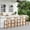 Light Gray, variant on Christopher Knight Home Patio Wicker Counter Height Bar Stools, Acacia Wood Frame, Green, Set of 2