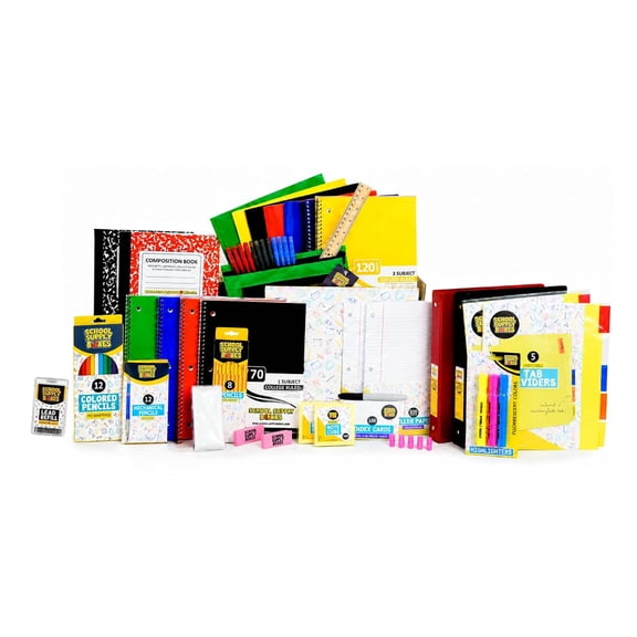 School Supply Boxes | Back to School - Ultimate High School & College Kit (150 Piece) | House Brand | Pallet (96 Units)