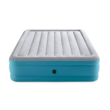 Intex Raised 16" Mid-Rise Air Mattress with Hand Held 120V Pump, Queen Size