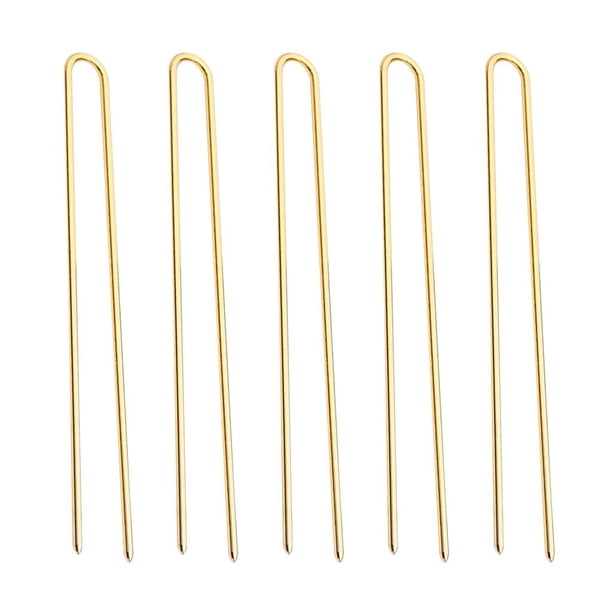 5x Lady Hair Pin Multi Color Mujeres Cabello , dorado BLESIY Pinza de pelo de la manera de U