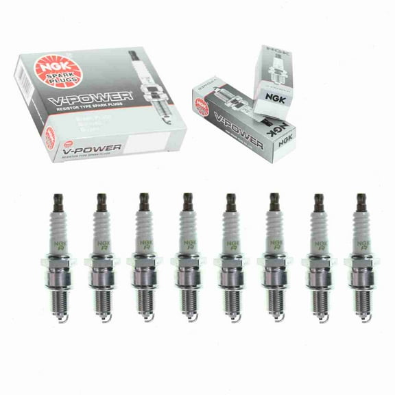 8 pc NGK V-Power Spark Plugs compatible with Mercedes-Benz 420SEL 4.2L V8 1986-1991