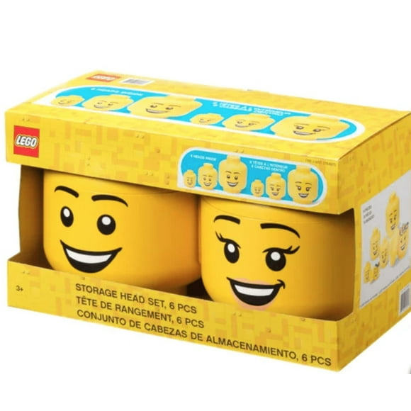 LEGO Storage Head Set, 6-Pieces