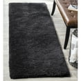 thumbnail image 3 of SAFAVIEH Sybella Solid Plush Polyester Sheep Shag Area Rug, Charcoal, 5' x 8', 3 of 10