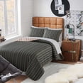 thumbnail image 4 of Campus Comforts by New Sega Home 3-Piece Reversible Quilt Set, Jake, Tan/Green, Full/Queen, 4 of 8