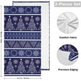 thumbnail image 2 of Snowy Glittering Christmas Trees Hand Towels, Snowflakes Dark Blue Kitchen Towel Ultra Soft and Absorbent,Decorative Fingertip Face Towel for Bathroom Hotel, 2 PCS, 28.3"x 14.4", 2 of 6