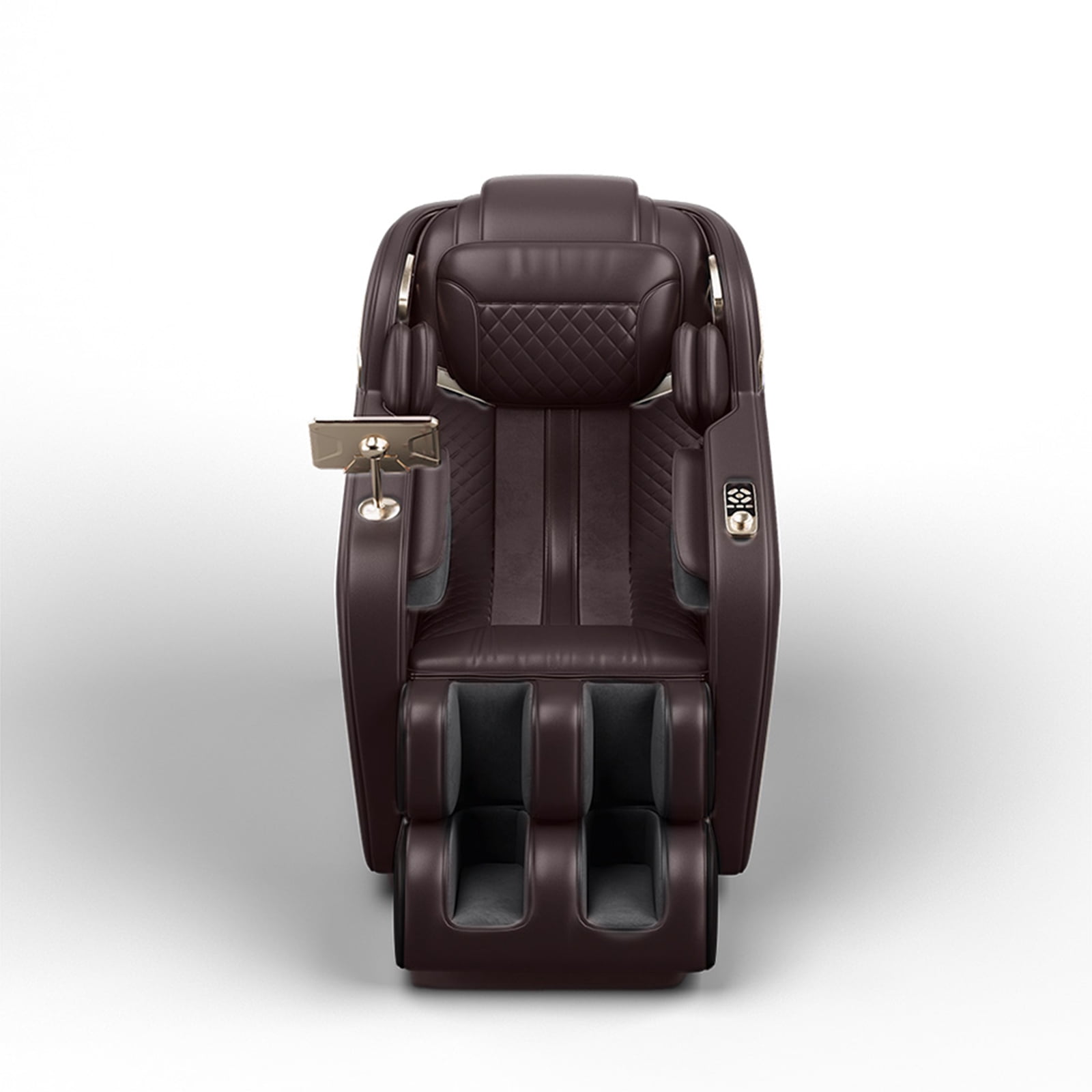 MAYEERTY Zero Gravity Recliner with SL-Track Shiatsu, Waterproof Massage Chair Full Body for Thai Stretching & Airbag Compression, Brown