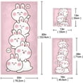 thumbnail image 3 of SKYSONIC 3 Pack Towel Cute Rabbit Cotton Bath Towel Set (1 Bath Towel, 1 Hand Towel, 1 Washcloth) for Bathroom, Super Soft and Quick Dry Towels, 3 of 7