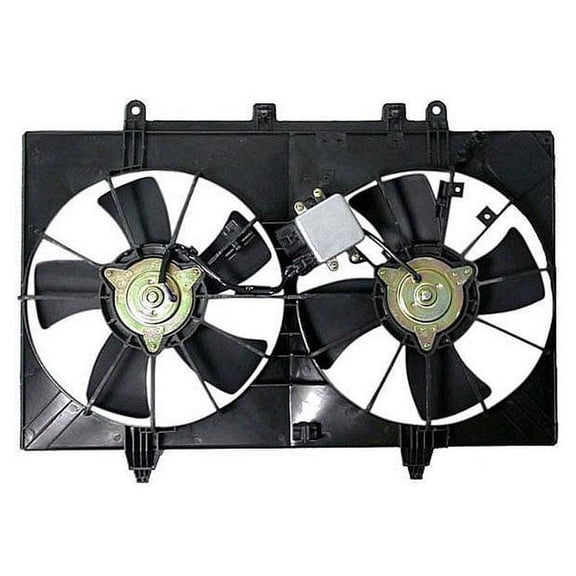 Radiator AC Condenser Cooling Fan Motor Assembly For 06 07 08 Infiniti M-35 M-45