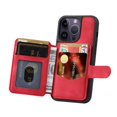 thumbnail image 2 of ELEHOLD Leather Case for iPhone 14 Pro Max Wallet Card Holders Magnetic Clasp Stand Function Full Body Shockproof Protection for iPhone 14 Pro Max 6.7 inch, Red, 2 of 7