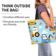thumbnail image 2 of Balery Building Truck Bolsa Tote Estilo Estético con Cremalleras, Bolsa de Hombro, Bolsa de Compras Grande y Plegable, 2 of 8