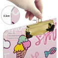 thumbnail image 4 of GZHJMY Ice Cream Clipboard A4 Standard Size Decorative Clipboard with Low Profile Metal Clip for Students Men Women Classroom and Office Whiteboard Clipboards, 4 of 7