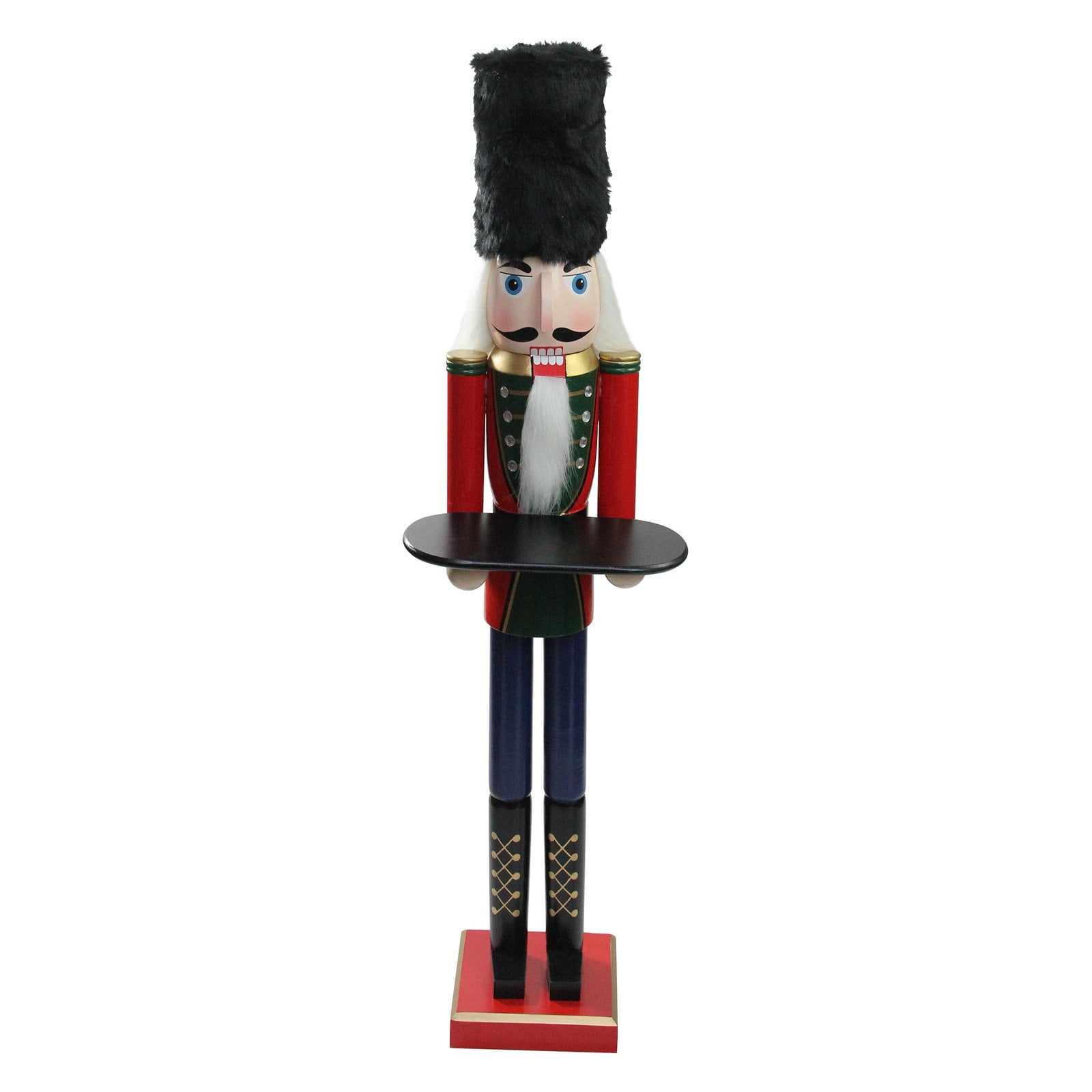Northlight 48 in. Solider Nutcracker Butler with Tray