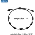 thumbnail image 2 of 10 Pcs Adjustable Cord Bracelet String, 7 Knot Good Luck Handmade Braided String Protection for Women DIY Wrist Jewelry Making, 13-26cm Long, 2 of 5