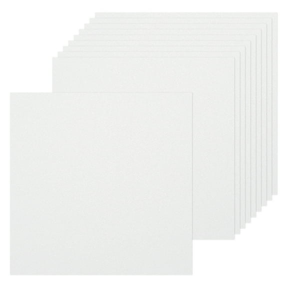 Uxcell 10 Pcs Shimmer Cardstock Paper 10 Inch Length 10 Inch Width 80lb/120gsm Metallic Paper Sheets for Art Supplies Paper Crafting, White