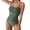 Army Green#1, variant on Women's Two Piece Bikini Swimsuit Sexy Ribbed Triangle Top Bathing Suits String Cheeky Bikini Sets